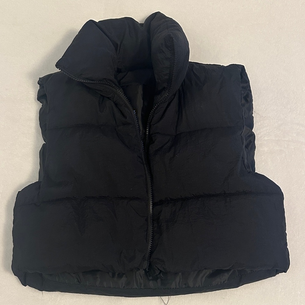 Kids Black Puffer Vest